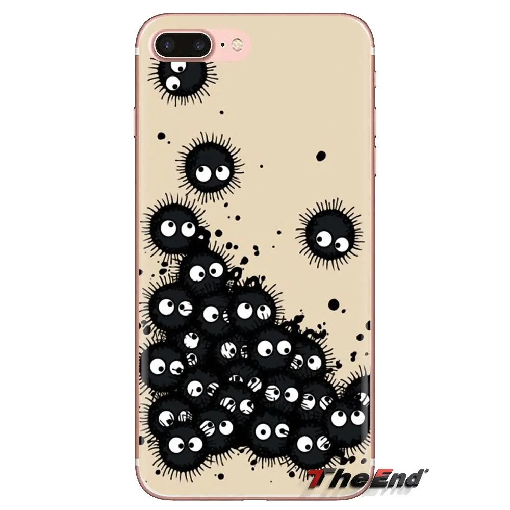 TPU Transparent Covers For Samsung Galaxy S3 S4 S5 Mini S6 S7 Edge S8 S9 S10 Plus Note 3 4 5 8 9 Hot Sale soot sprites &amp no face |
