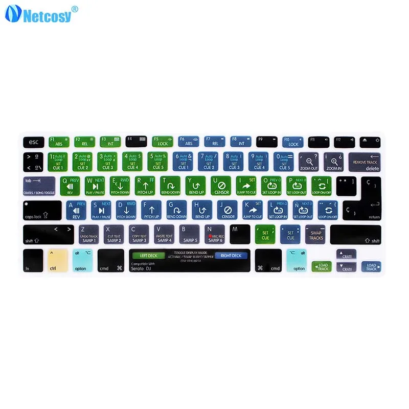 Резиновый чехол для клавиатуры Macbook Pro A1278 Air 13 Steinberg Cubase tractor VIM|Чехлы клавиатуры| |