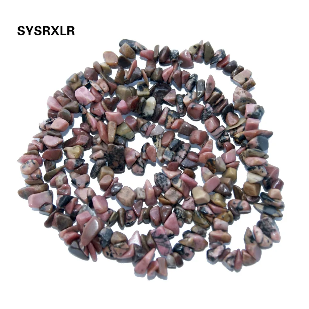Опт фишки неровной формы натуральный черный Rhodochrosite камень бисер для