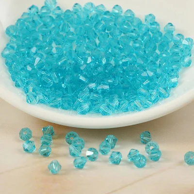 light blue Высокое качество 4 мм 1000 шт AAA Биконусы высококлассные бусины из австрийского хрусталя Свободные Шарики supplybracelet ювелирных изделий DIY - Цвет: light blue