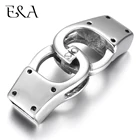 Соединитель из нержавеющей стали для изготовления ювелирных изделий, отверстие 12 х6 мм, 2 шт.