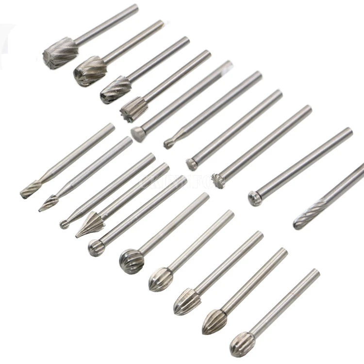 

DHL 50 Set 20 PCS Home Power Tools HSS Dremel Routing Wood Rotary Milling Rotary File Cutter Tool Set
