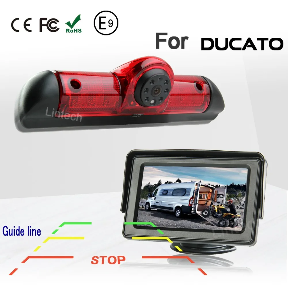 Камера заднего тормоза с направляющей линией 4 3 дюймовый монитор для автомобиля
