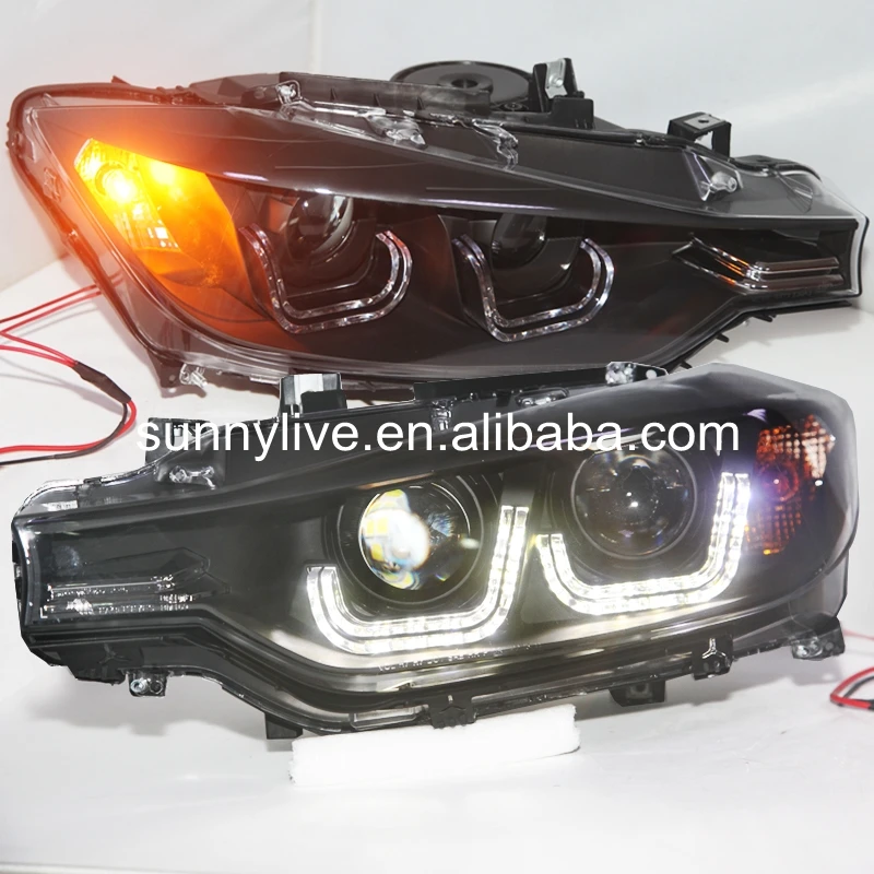 Для BMW F30 F35 318 320 325 328 330 335 светодиодный Ангельские глазки фар для оригинального