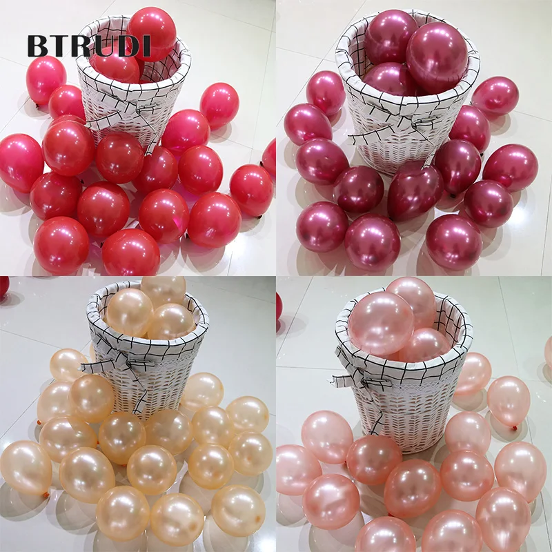 BTRUDI 30 шт./лот 5 дюймовые круглые воздушные шары розовые красные синие для дня