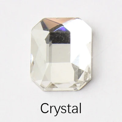 Crystal Горячая Распродажа Re-восьмиугольник 8х10мм, Нейл-арт, Стразы 11 цветов красивые стразы crystal Stone 30/100 шт для 3D украшение для ногтей - Цвет: Crystal