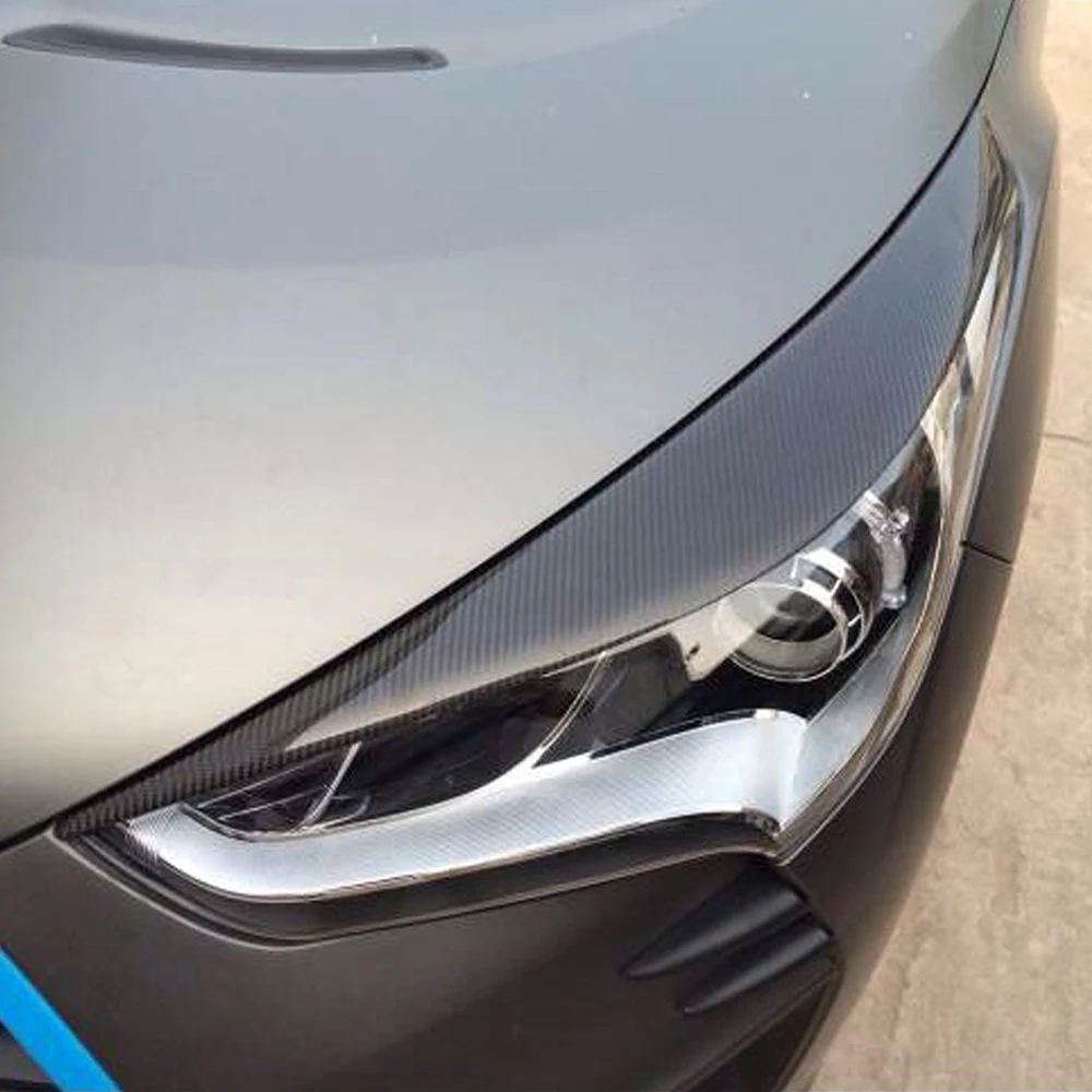 Для Hyundai Veloster карбоновые фары Брови Веки|carbon fiber|hyundai velosterheadlight eyelids |