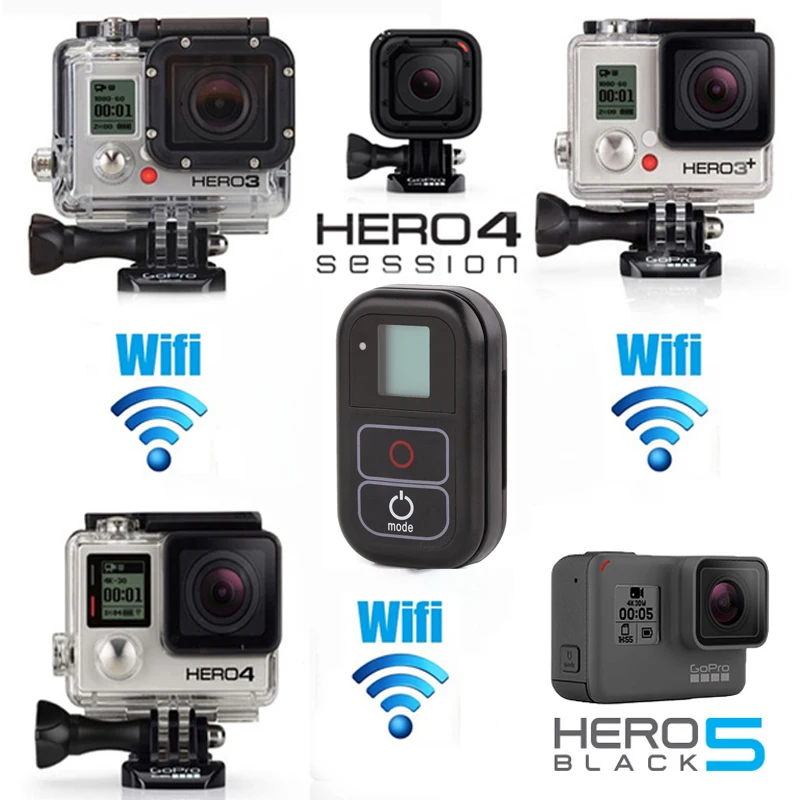 Для GoPro 8 Дистанционное умное управление Wi Fi + ремешок на шею нагрудный ремень