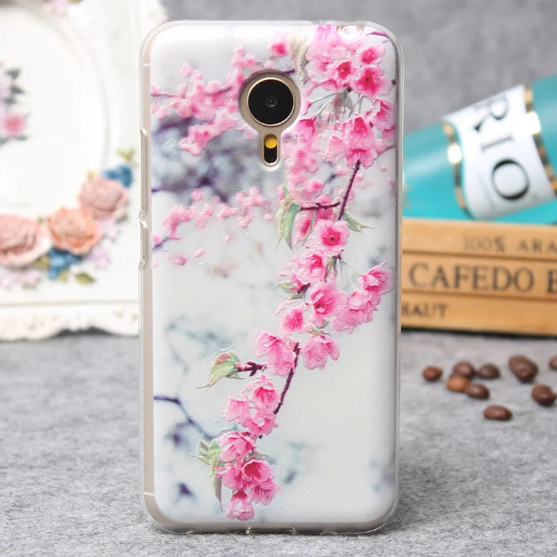 QBQB For MEIZU MX5 Phone Bag Case 3D Stereo Relief Painting Soft Silicon Back Cover Colorful New anti-knock TPU case |