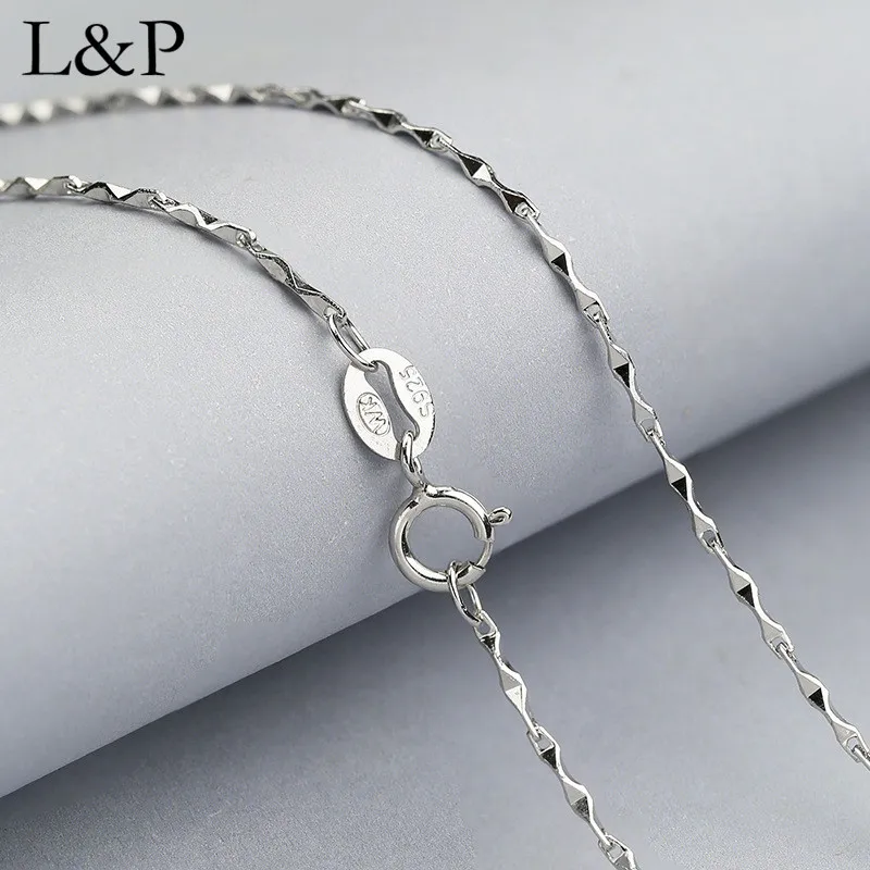 

2019 New Fashion Real 100% 925 Silver Double V Star Chains For Women Simple Fine Key Chain Jewelry Accessories 40/45cm