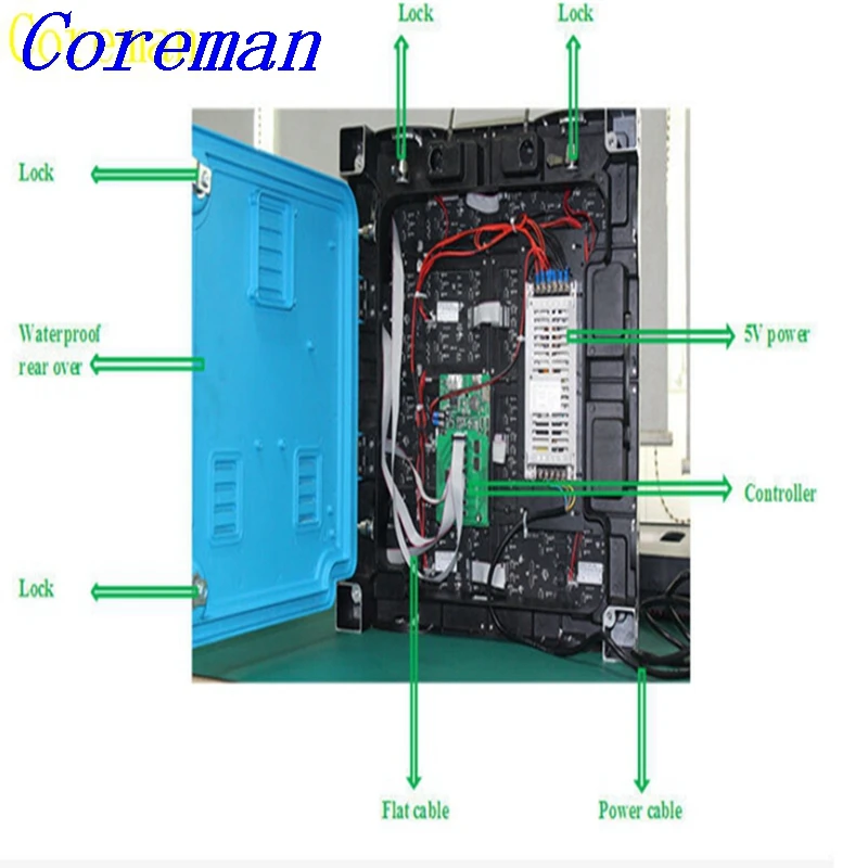 Coreman P8 полноцветная реклама для помещений/светодиодный дисплей