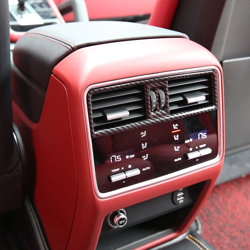 

ABS Car Rear Center Outlet Small Moulding Trim Sticker for Porsche Cayenne 2018 Interior Styling Accessories