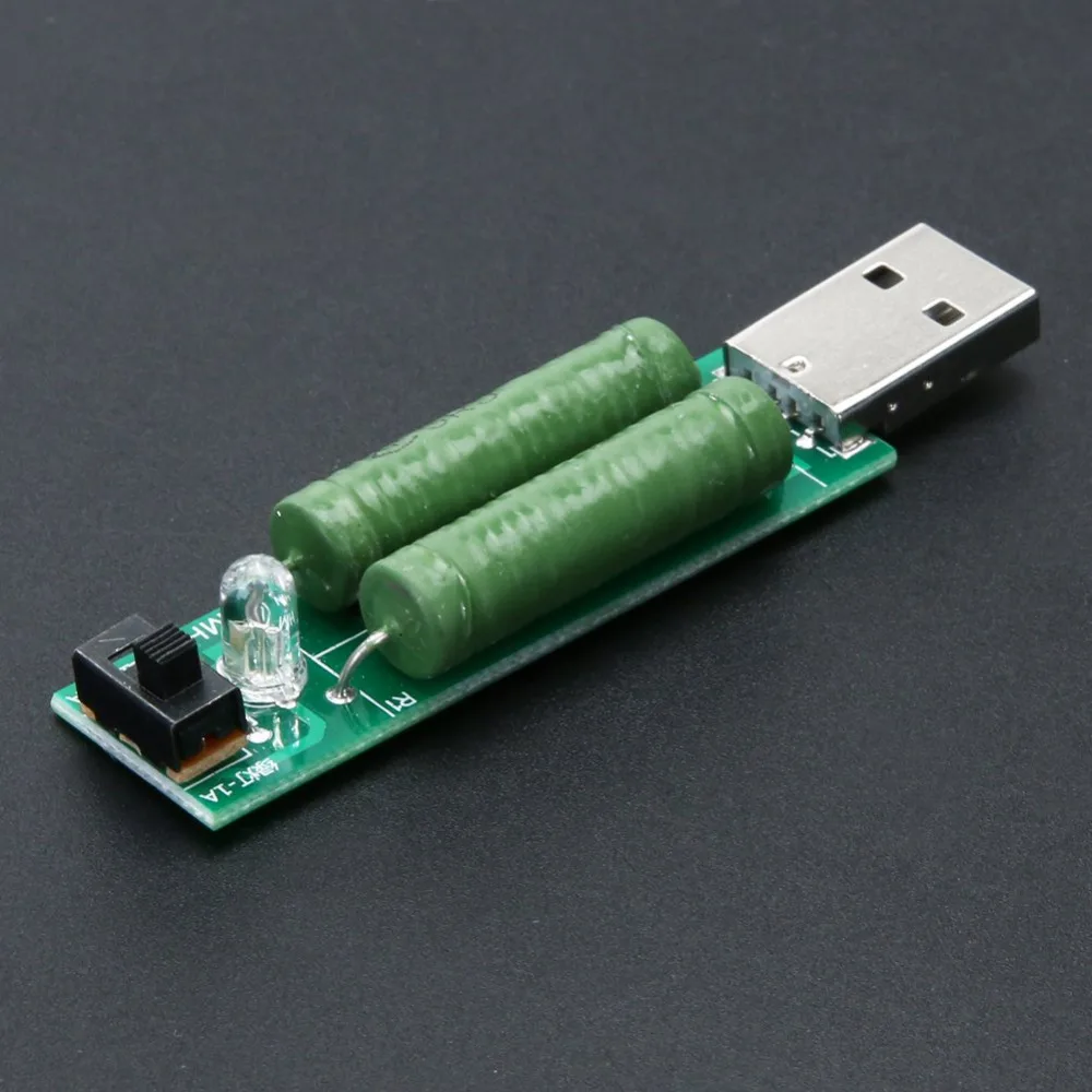 Мини USB Сопротивление нагрузке Силовые резисторы мобильный модуль старения