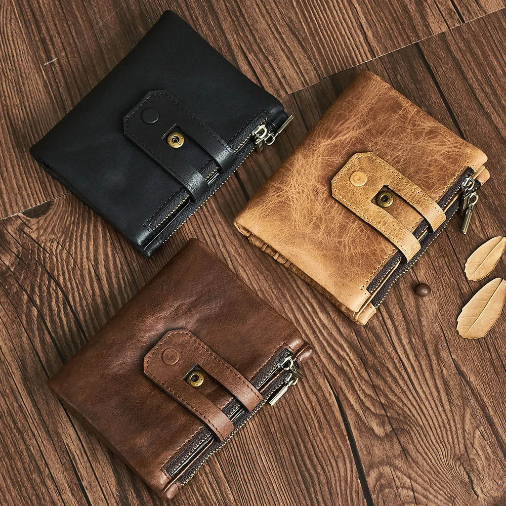 

COMFORSKIN Brand 2018 RFID Short Men Wallets Luxurious Genuine Leather Vintage Folio Business Hot Men Coin Purses Large Capacity