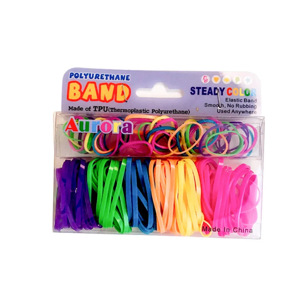

120pcs Mixed Size Hair Rope Colorful Elastic Children Girls Hair Holders Tie Baby Rubber Bands Women Hair Accessories