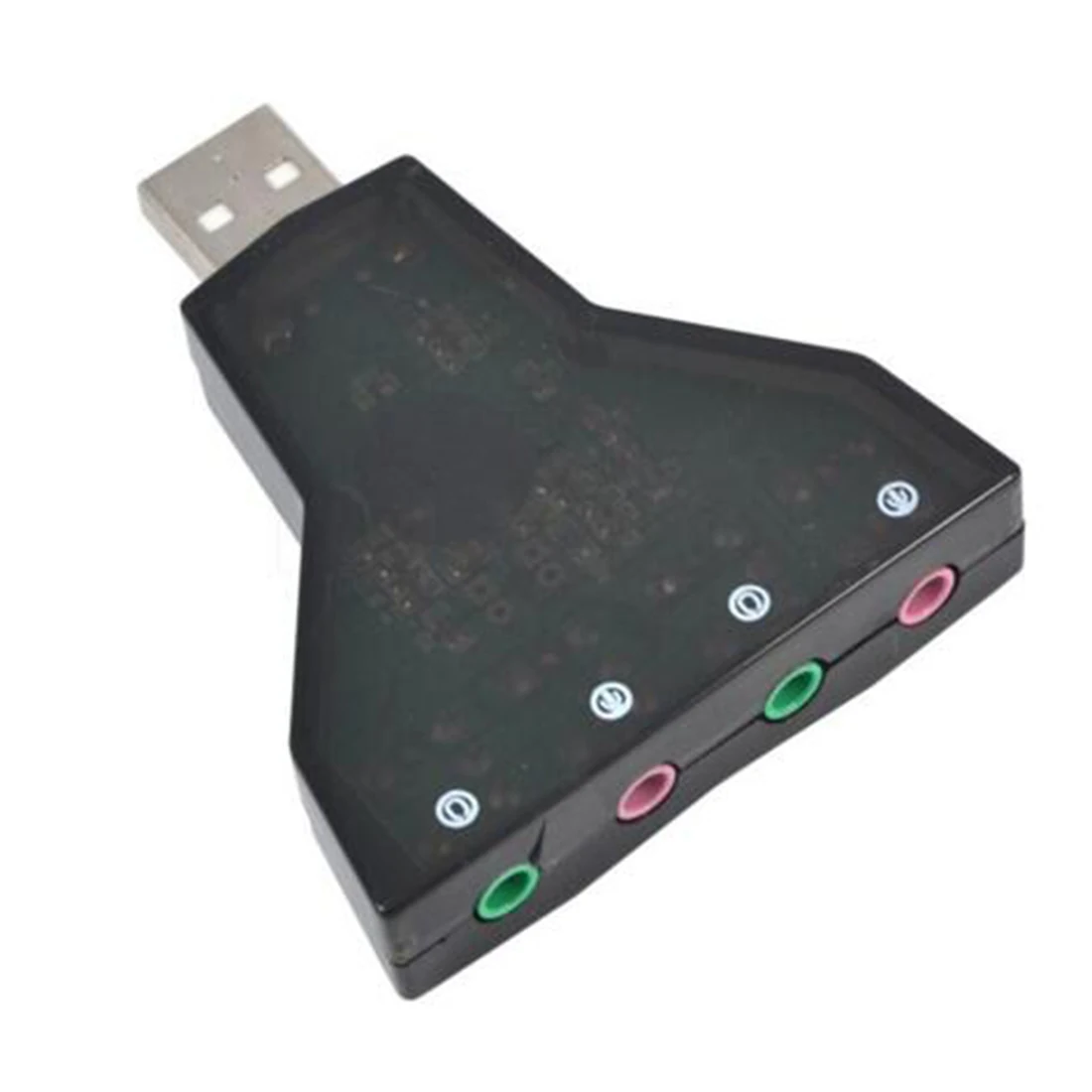 Etmakit микрофон гарнитура 7 1 Ch 3D Аудио карта конвертер двойная звуковая Виртуальный
