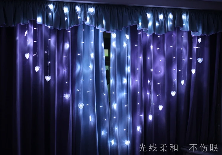 СВЕТОДИОДНАЯ Гирлянда [Seven Neon] 1*2 м 104 светодиодов в форме сердца