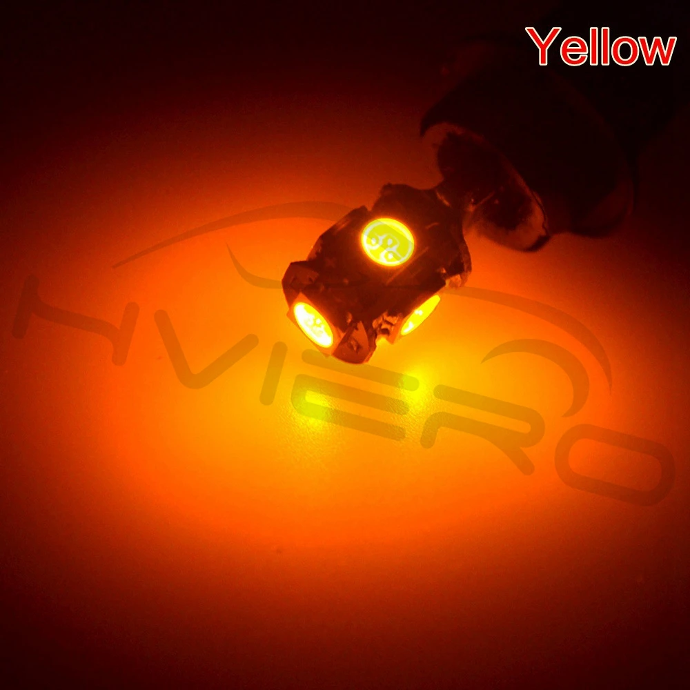 T10 5050 5SMD Белый Синий Автомобиль Led Canbus W5w 194 безотказная DC 12V парковочная лампа Клиренс клиновидный купольный светильник декодер знак Trun Led