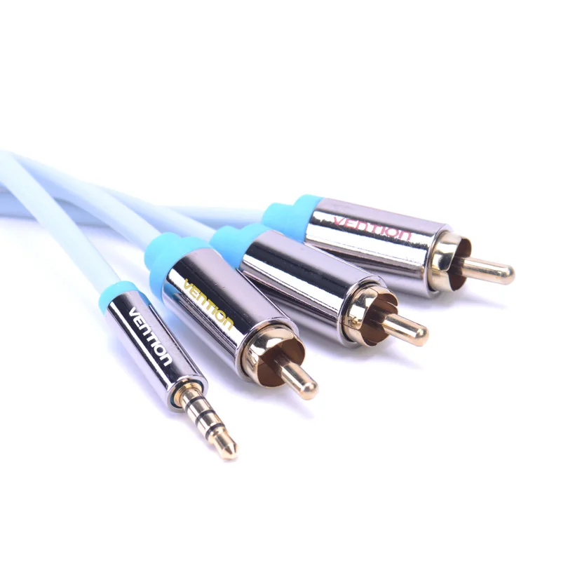 Vention позолоченный 3 5 мм разъем для 3RCA аудио кабель папа RCA Aux домашнего кинотеатра