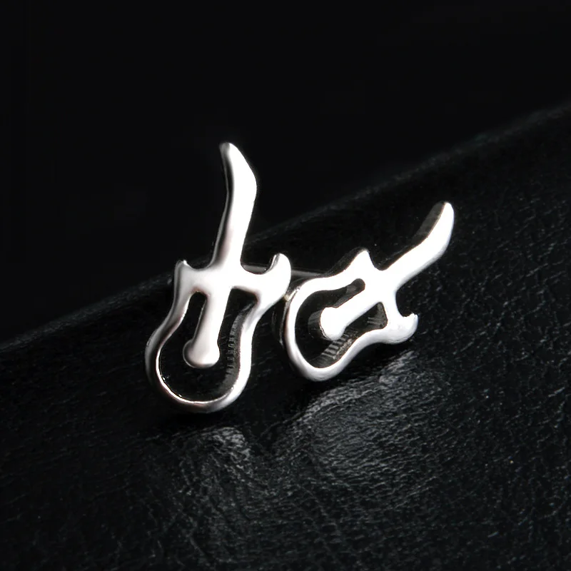 Серьги пусеты ONSTALL Treble Clef музыкальные дикие милые модные капельки гитара ноты