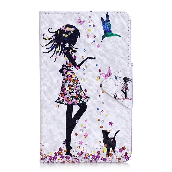 M Кожаный чехол Wekays для samsung Tab A6 с мультяшным котом для samsung Galaxy Tab A6 A 6 10,1 SM-P580 P585 чехол для планшета - Цвет: M