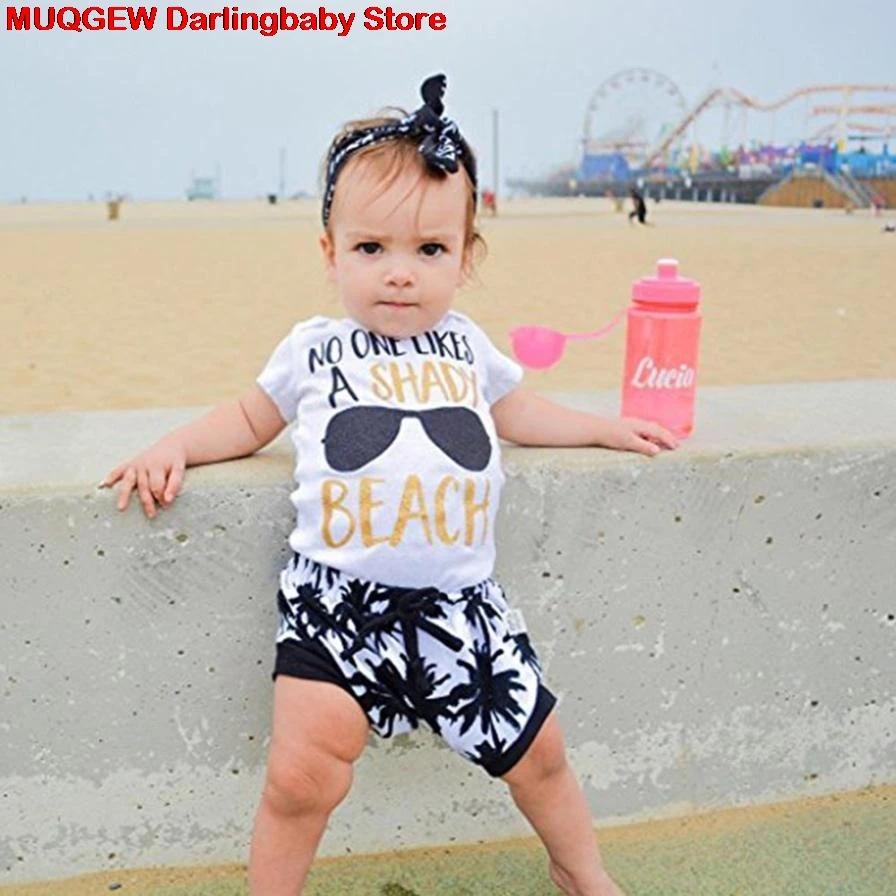 Newborn Children Clothing Kids Clothes Letter Glasses Printed T-shirt Tops Tree Pants Outfits Girls Boys | Детская одежда и обувь