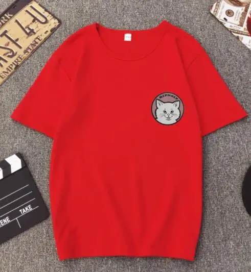 Summer Novelty Women T Shirt Harajuku Kawaii Cute Style Nice Cat Print T-shirt New Short Sleeve Tops Size S-3XL | Женская одежда