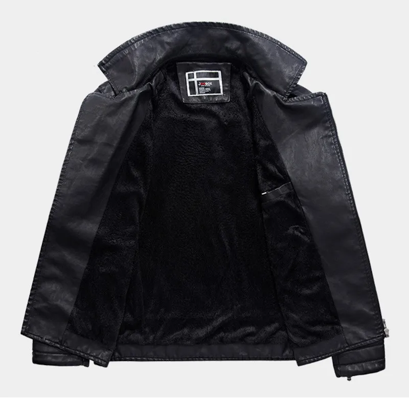 4XL 5XL 6XL мужская кожаная замшевая куртка флисовая Осенняя мотоциклетная из