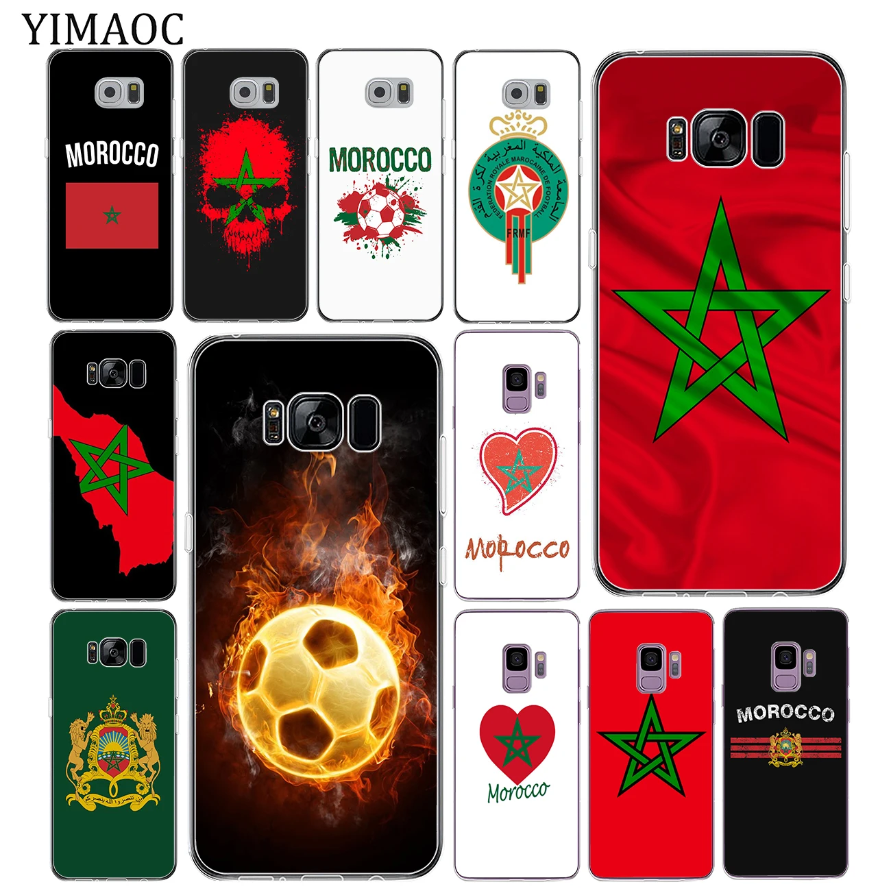 YIMAOC Марокко футбол флаг Мягкий из термопластика силиконовый чехол для