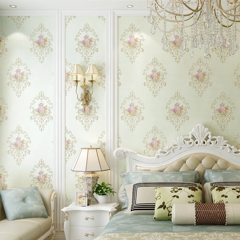 

Walltalk Рельефный цветок текстурированные обои 3D домашний декор Роскошная Цветочная настенная бумага рулон для стен спальни Европейский
