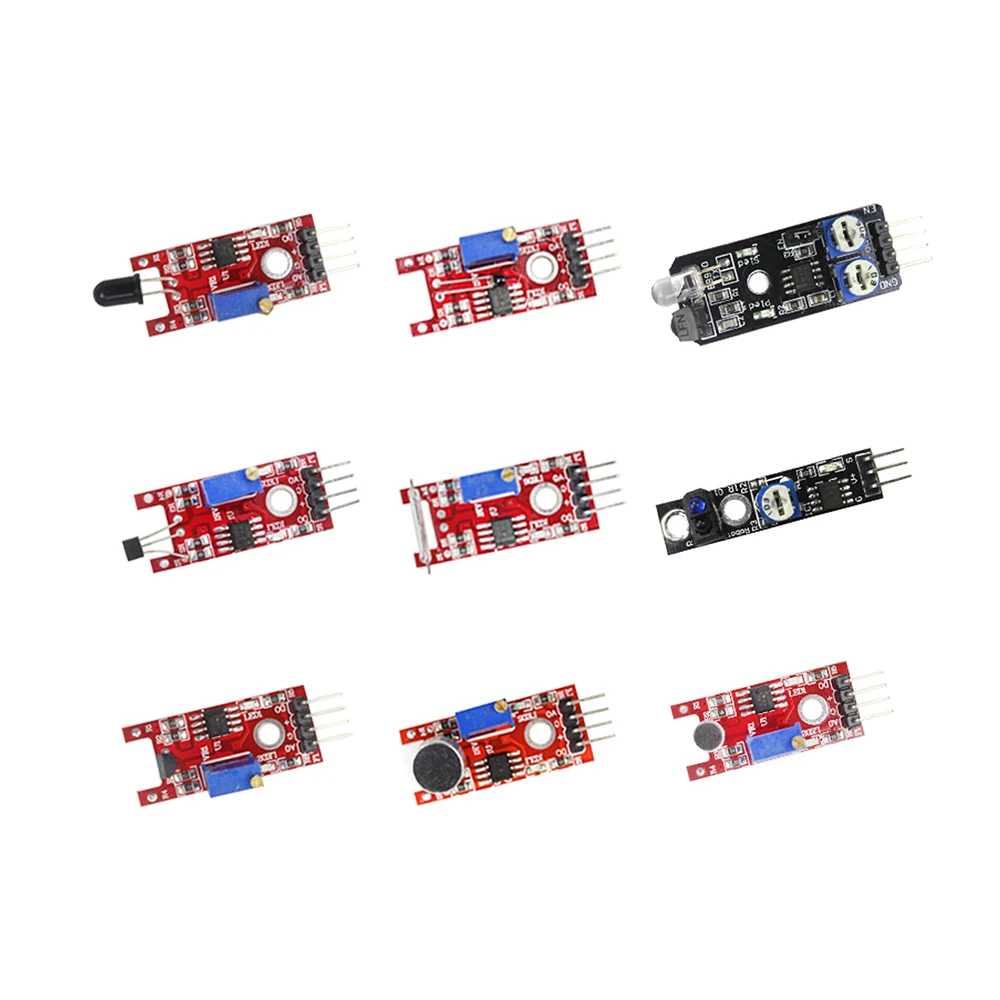 Горячая Распродажа 37 в 1 комплект датчиков для arduino DIY Kit|Детали и аксессуары| |