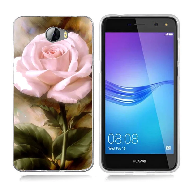 For Huawei P9 Lite/P10 Lite Y5 ii Y5ii Cover/5A LYO-L21/Y6 II Fashion Flower Cactus TPU Soft Silicone Back Cover Cases A803 |