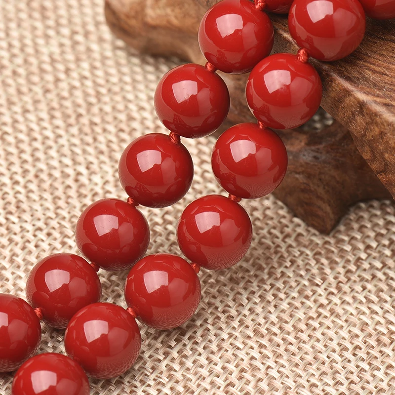 New high quality natural stone deep red coral beads round loose 10mm for DIY18 inch necklace jewelry making | Украшения и