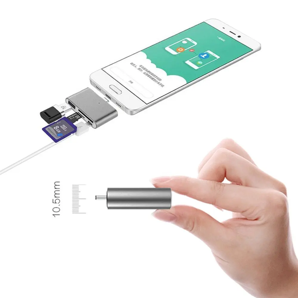 Кардридер USB 3 0 1 Type C кардридер mini для телефонов на базе Android TF OTG | Электроника