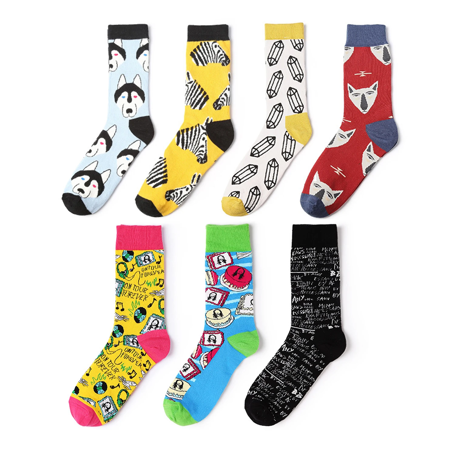 Брендовые женские и мужские носки 39 45Socks новинка из чесаного хлопка забавные с