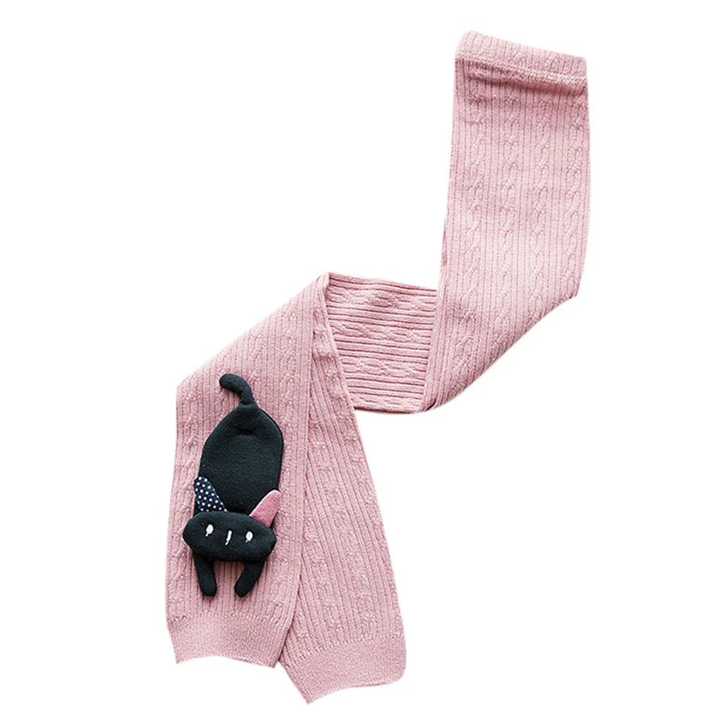 Облегающие штаны с рисунком для новорожденных девочек милые эластичные теплые