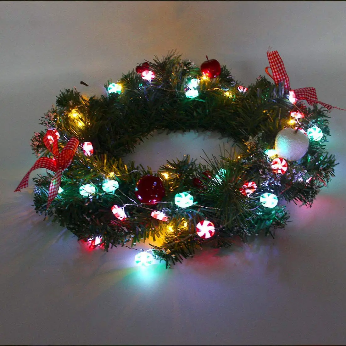 SHGO-Candy Christmas LED Light String - 10 ft 40 Battery-Powered with Remote Control for Party Interior Bedroom | Освещение