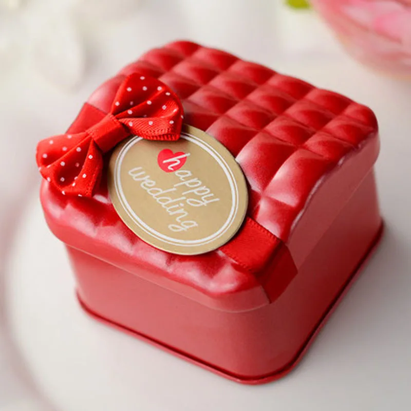 9 шт./лот мини в форме домика жесть железо счастливые Свадебные сладкие конфетные