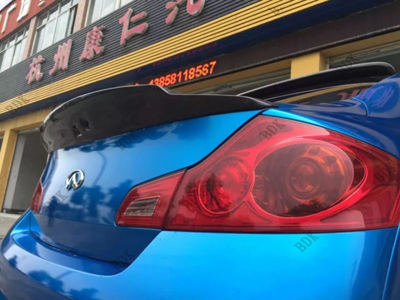 Задний багажник из углеродного волокна спойлер крыло для infiniti G37 G35 G25 седан 4 двери и 4 двери 2006-2013 Путешествие JC стиль