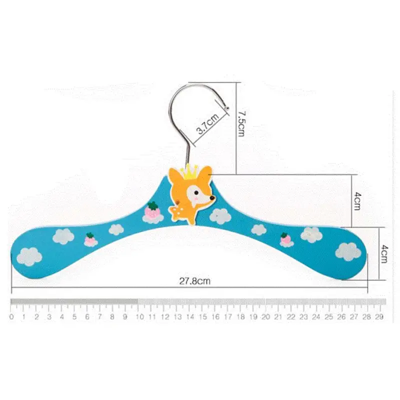 3 шт./партия деревянный мультяшный любимец шаблон вешалка детская Нескользящая