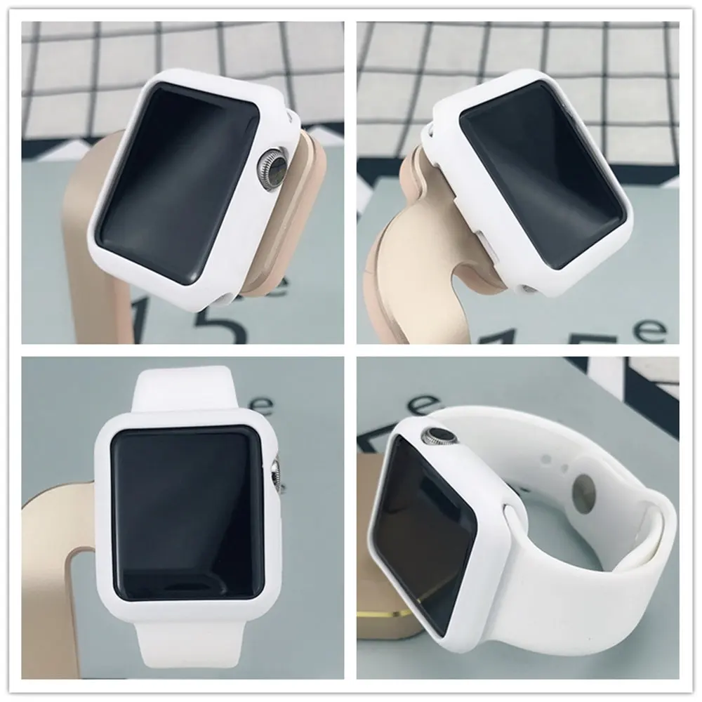 Чехол + ремешок для apple watch band 42 мм/38 мм iwatch силиконовый защитный чехол часов 3 |