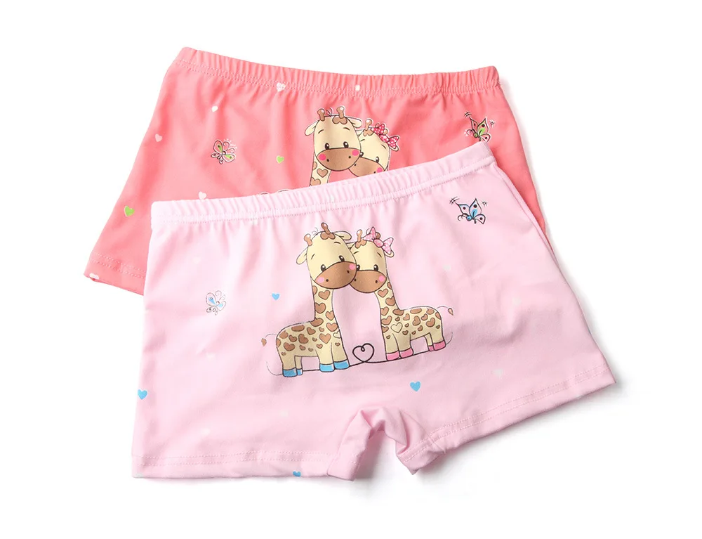 Трусики с жирафом для пары 5 шт./Лот нижнее белье подростков трусы боксеры девочек