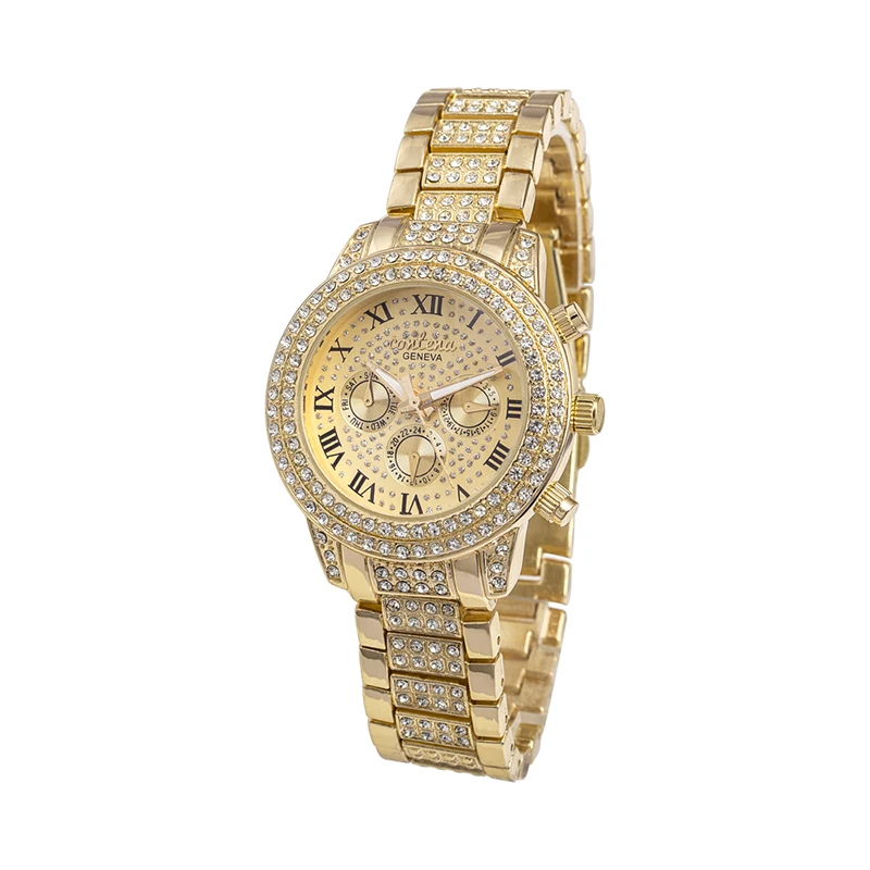 Модные Серебристые часы CONTENA женские стразы роскошные reloj mujer relogio freminino | Наручные