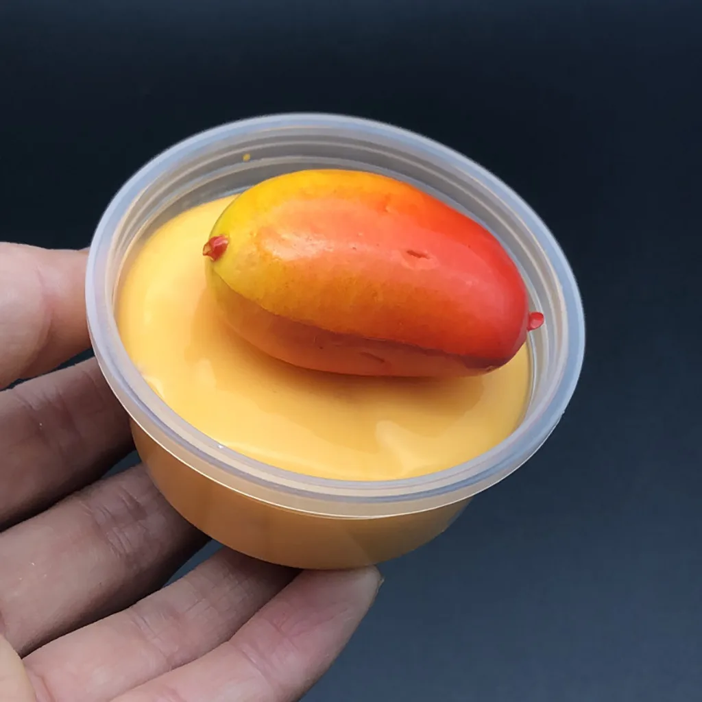 Манго Butter Cloud Puff Slime шпатлевка ароматизированный стресс Детский пластилин Mud Toy 60/200 мл детские игрушки клей для слеймов# E20