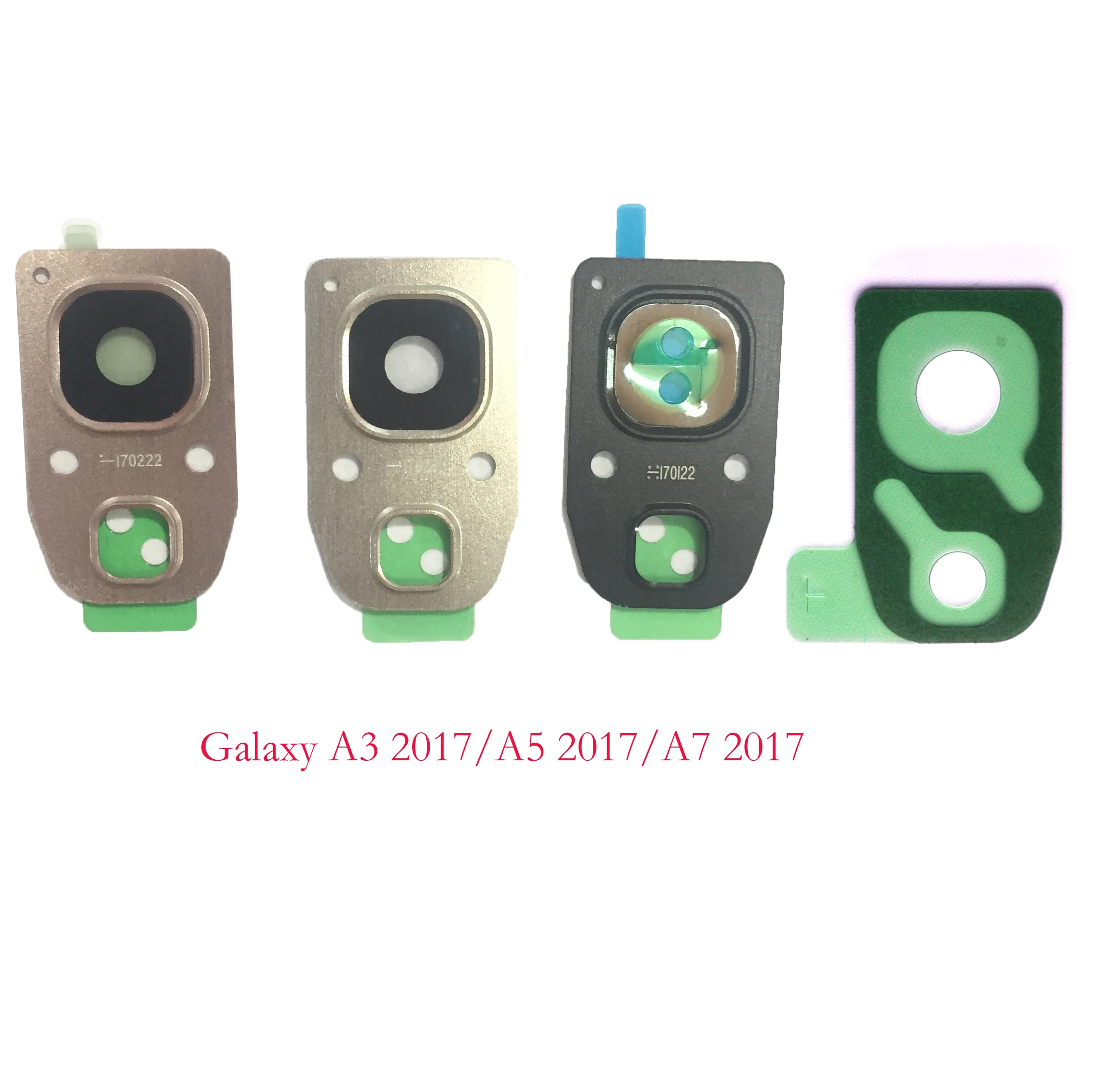 Стеклянная линза для задней камеры с кольцом-держателем чехол Samsung Galaxy A3 2017 A5 A7 A320F