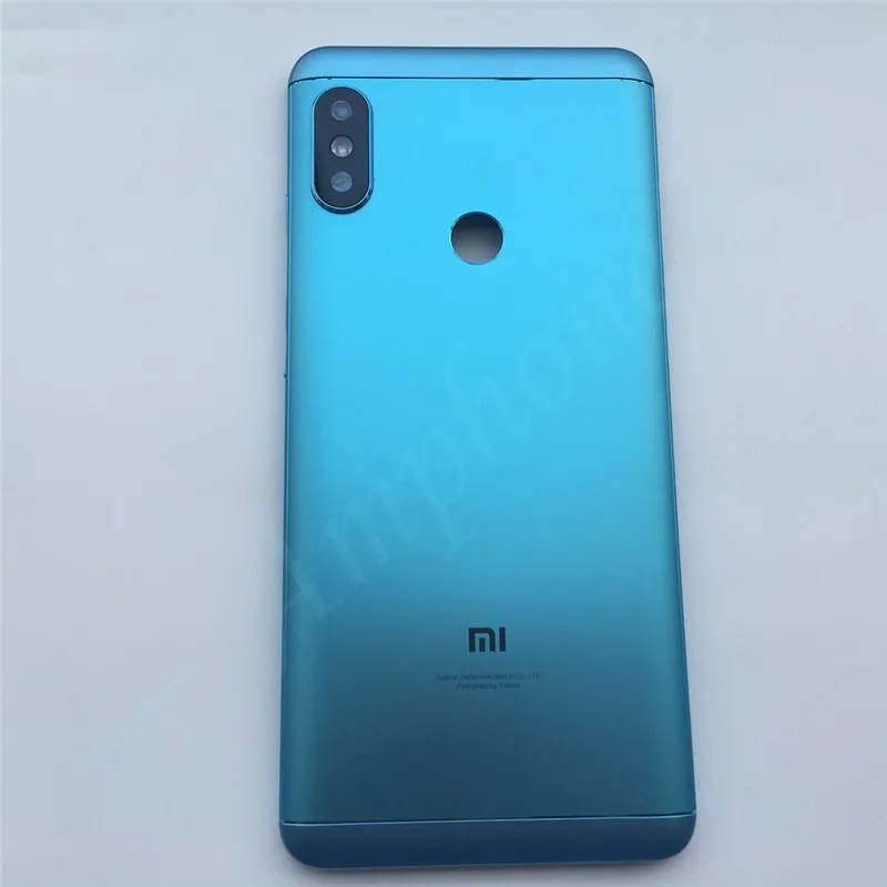 Новые запасные части для Xiaomi Redmi Note 5/Note 5 Pro Корпус задней крышки батареи+ боковые кнопки+ Замена объектива вспышки камеры