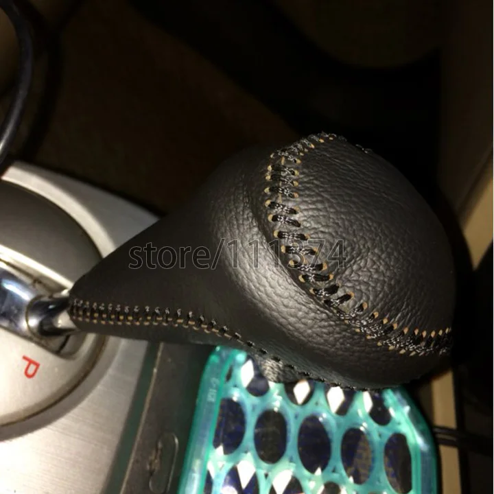 NULLA DIY HQ из натуральной кожи ручка переключения ручной тормоз Обложка для Honda Civic Automatic 2006 2007 2008 2009 2010 замена