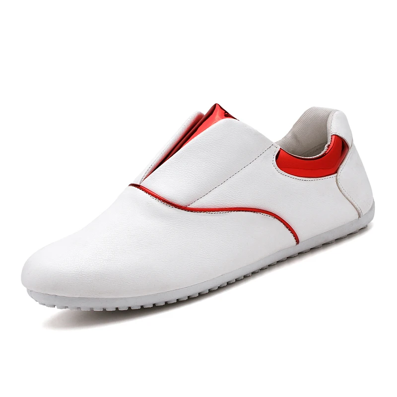 Spring Summer Men Casual Shoes Fashion Soft Leather Surface Mens Loafers Moccasins Slip-On Flats Man Driving | Обувь