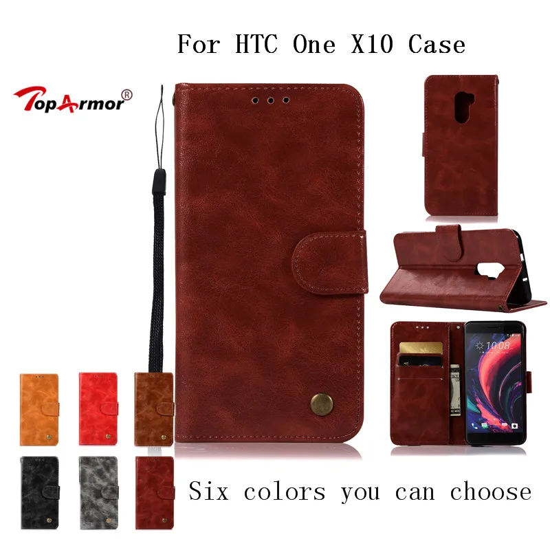 Toparmor высокого класса Ретро Чехол Для HTC u11 искусственная кожа флип стента кошелек