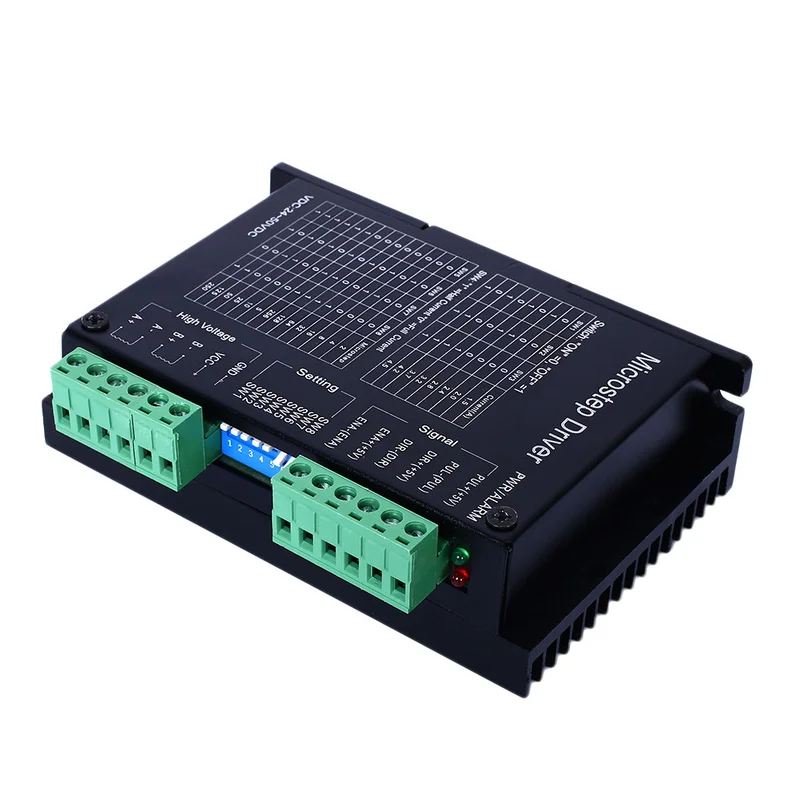 DM542A 2/4 фаза Nema23 гибридный шаговый драйвер 4.2A микроконтроллер контроллер CNC 18В ~ 50В